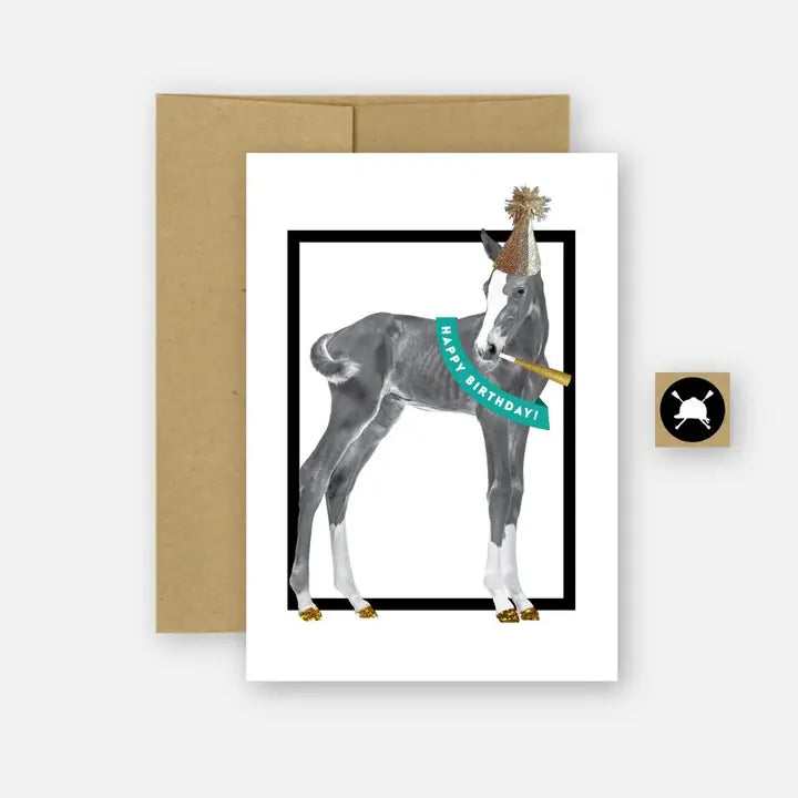 Happy Birthday Equestrian Greeting Card