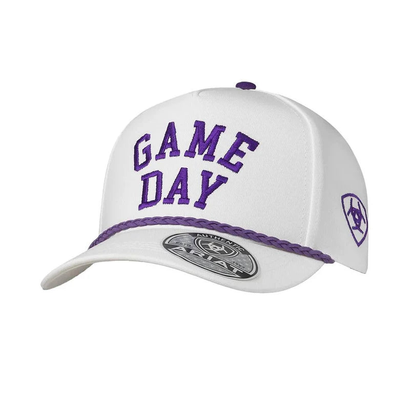 ARIAT® PURPLE & WHITE GAME DAY CAP