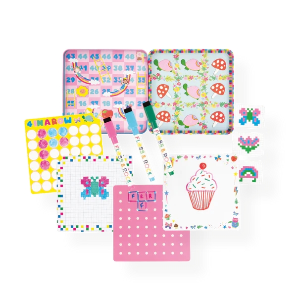 RAINBOW FAIRY MAGNETIC GAMES TIN By FLOSS & ROCK