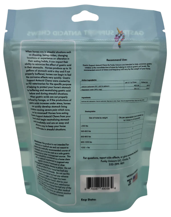 FUNKY UNICORN Gastric Support Antacid Chews