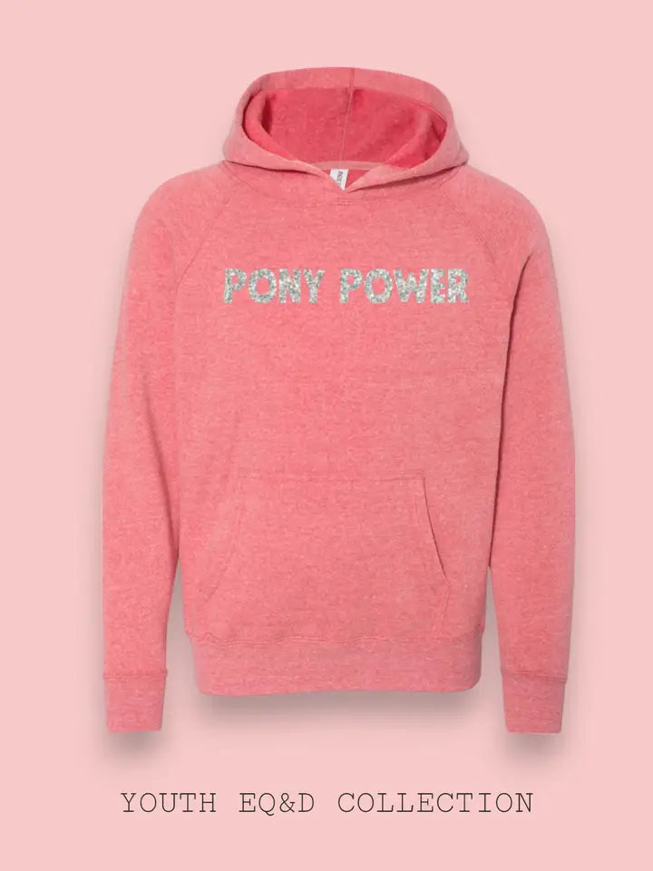 YOUTH SWEATSHIRT "PONY POWER" By Equine & Design