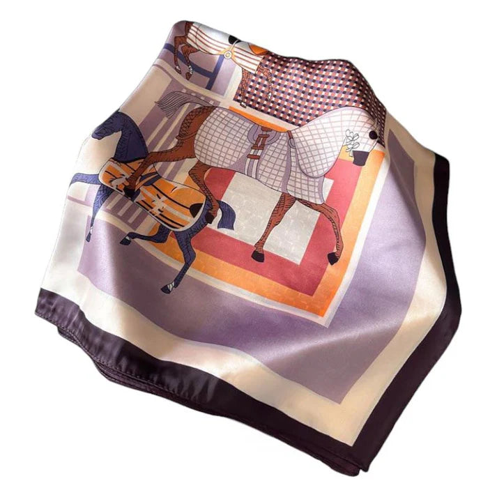 AWST HORSES IN BLANKETS SCARF