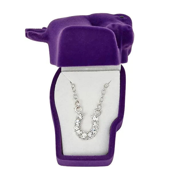 AWST RHINESTONE HORSESHOE NECKLACE