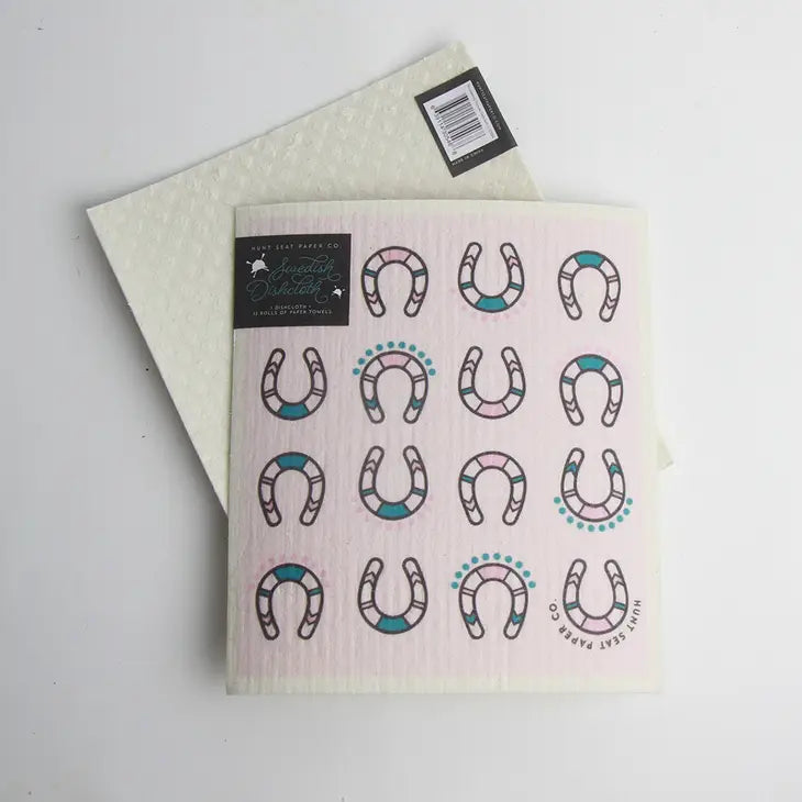 Thundering Hooves Swedish Dishcloth