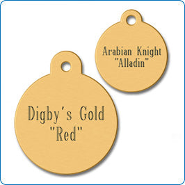 ROUND BRASS TAG