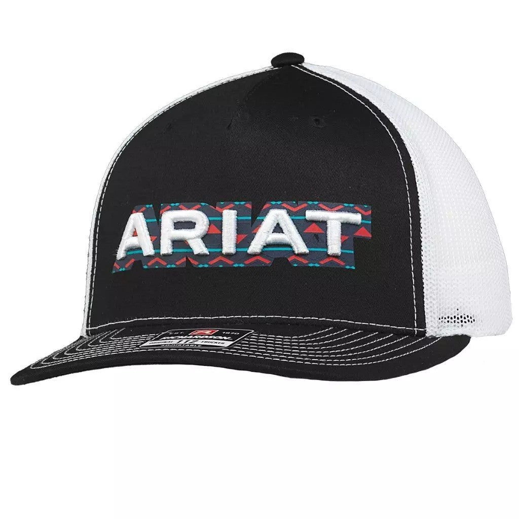 ARIAT® EMBROIDERED BLACK AZTEC CAP