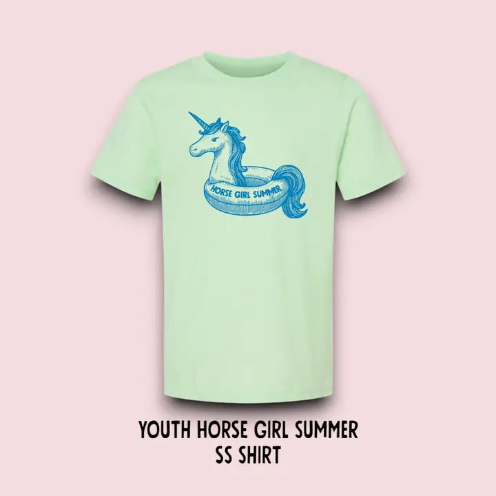 YOUTH T-SHIRT "HORSE GIRL SUMMER"