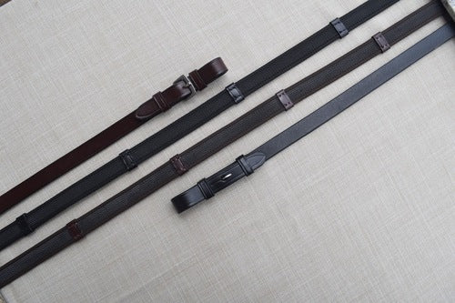 RED BARN MONKEY GRIP REINS W/ STOPS