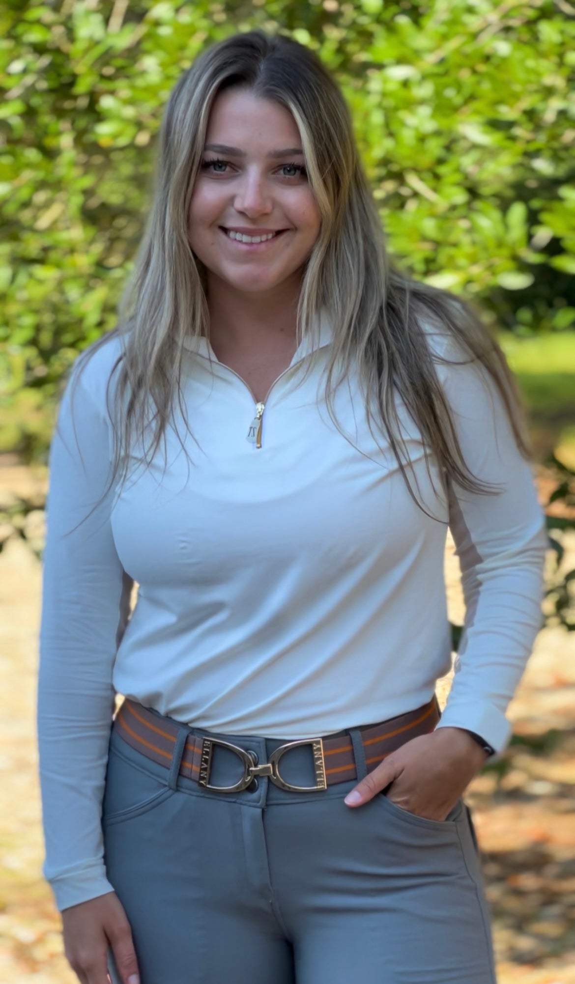 THE TAILORED SPORTSMAN ICEFIL® LONG SLEEVE ZIP TOP