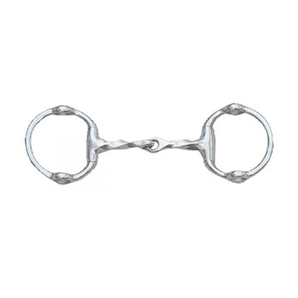 CENTAUR STAINLESS STEEL CHELTENHAM TWISTED MOUTH EGGBUTT GAG