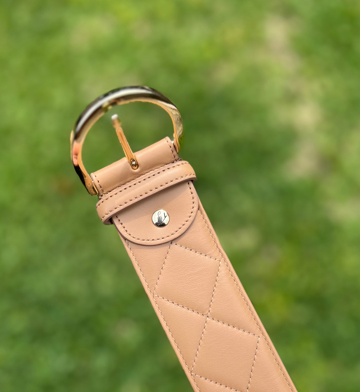 THE TAILORED SPORTSMAN QUILTED LEATHER C BELT