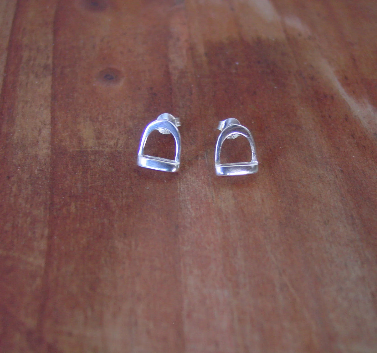 STIRRUP EARRINGS - STERLING SILVER