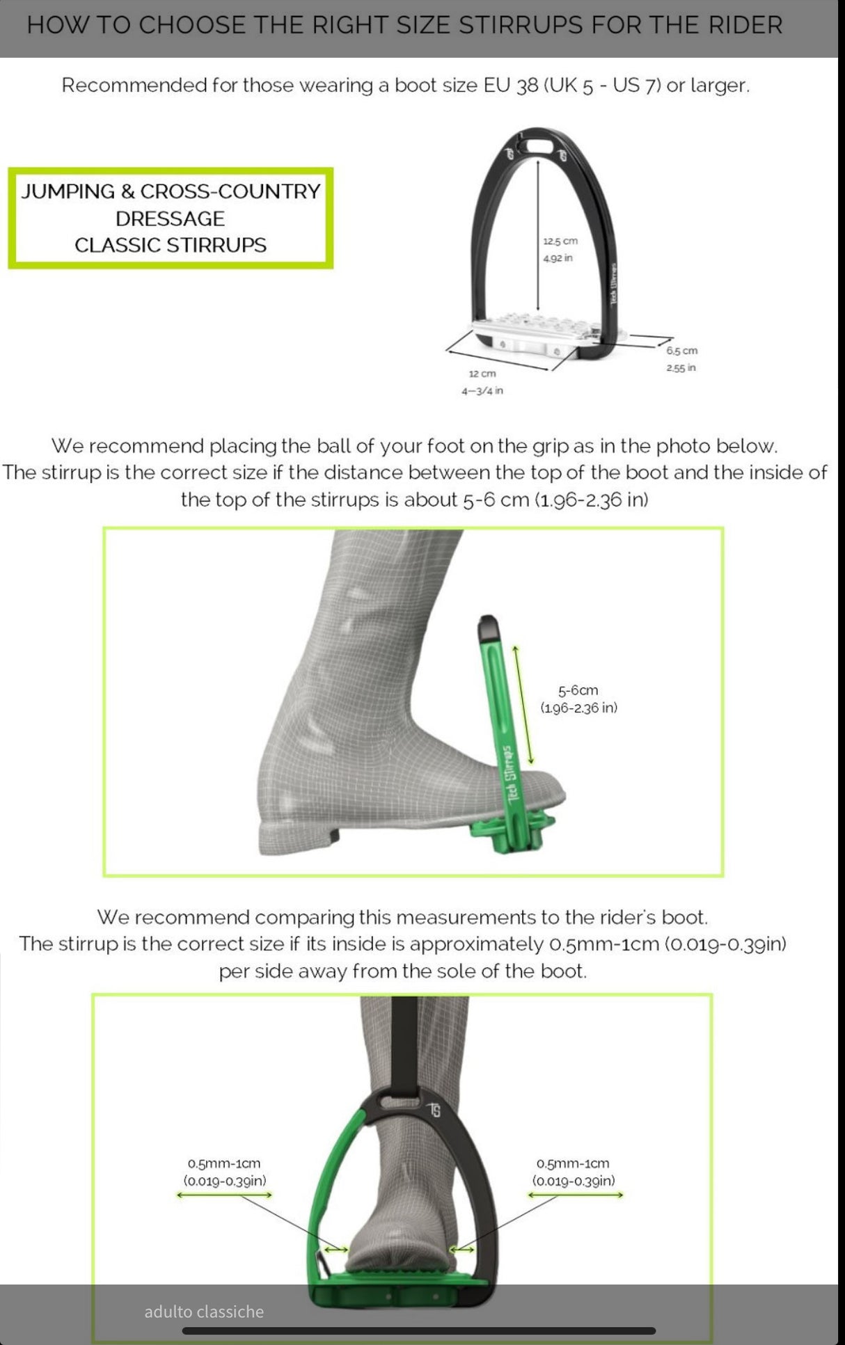 TECH STIRRUPS TURIN HUNTER