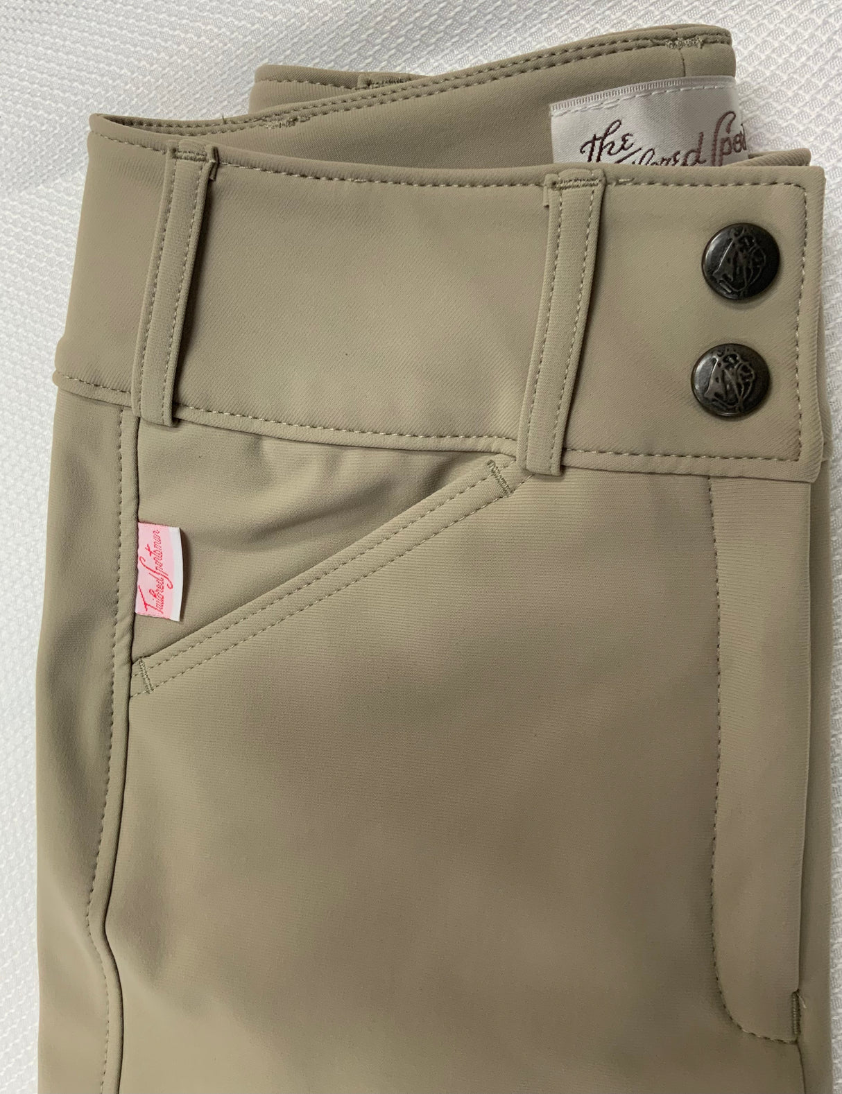 THE TAILORED SPORTSMAN LADIES TECHNO LIGHT WEIGHT MID RISE FRONT ZIP BOOT SOCK BREECH W/ CLARINO KP