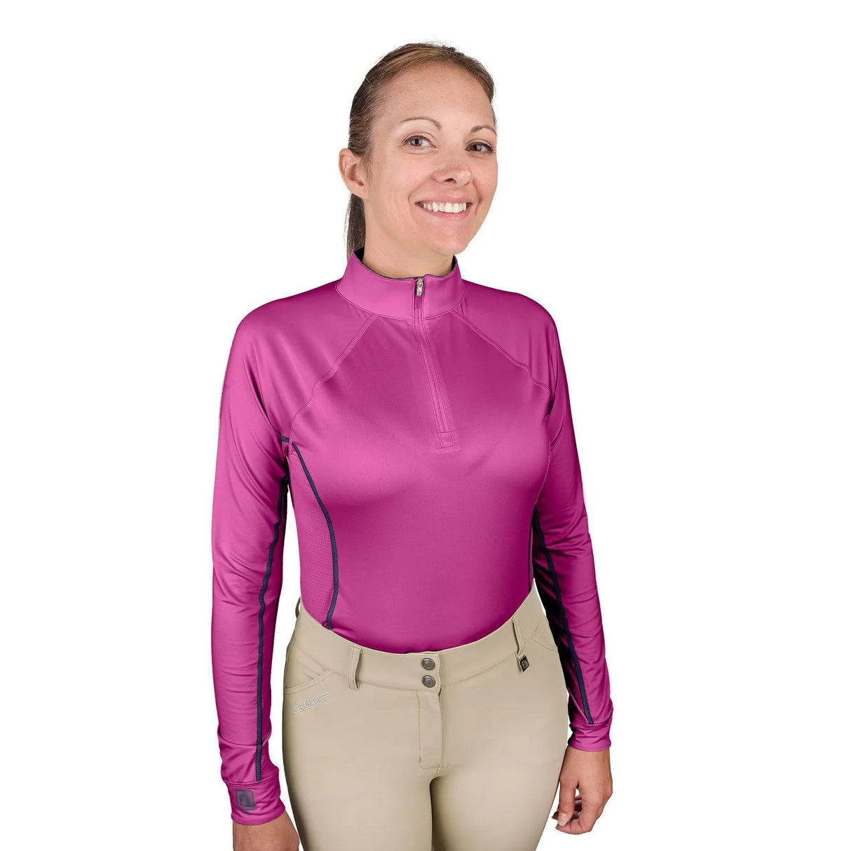 ROMFH® WOMENS' 1/4 ZIP LONG SLEEVE SUNSHIRT