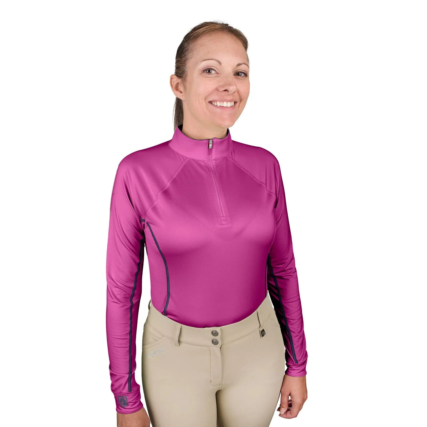ROMFH® WOMENS' 1/4 ZIP LONG SLEEVE SUNSHIRT
