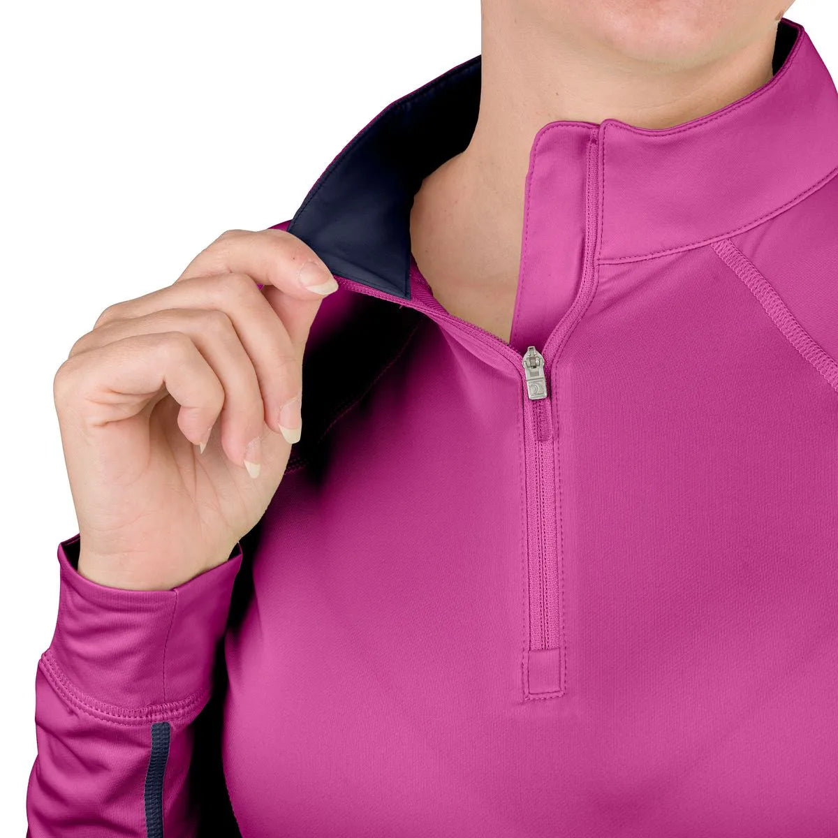 ROMFH® WOMENS' 1/4 ZIP LONG SLEEVE SUNSHIRT