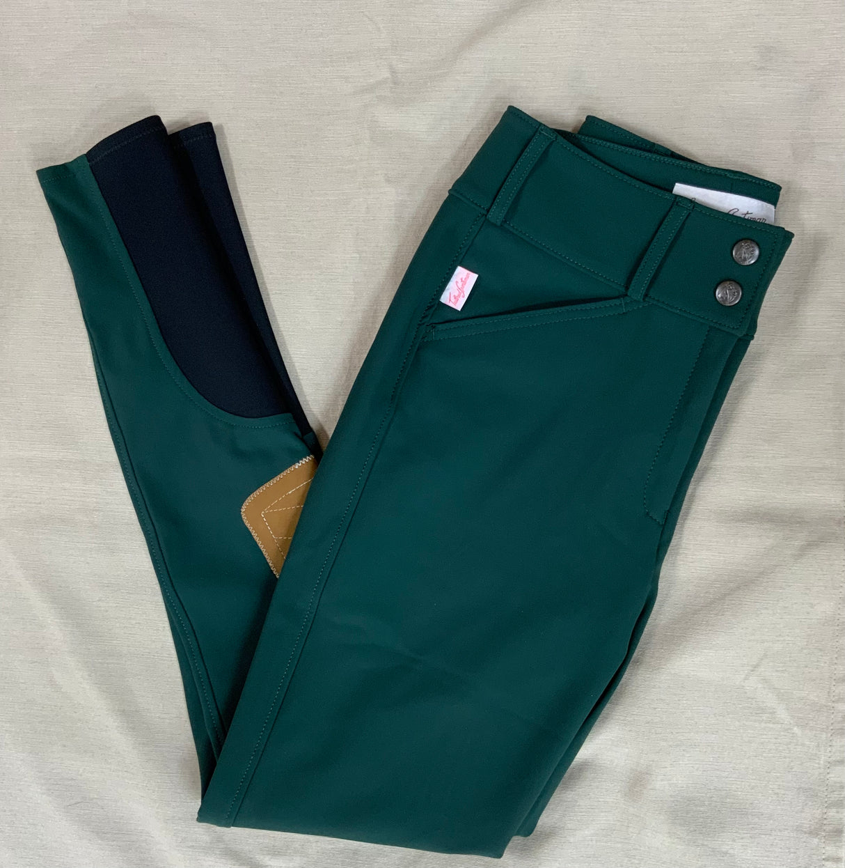 THE TAILORED SPORTSMAN LADIES TECHNO LIGHT WEIGHT MID RISE FRONT ZIP BOOT SOCK BREECH W/ CLARINO KP