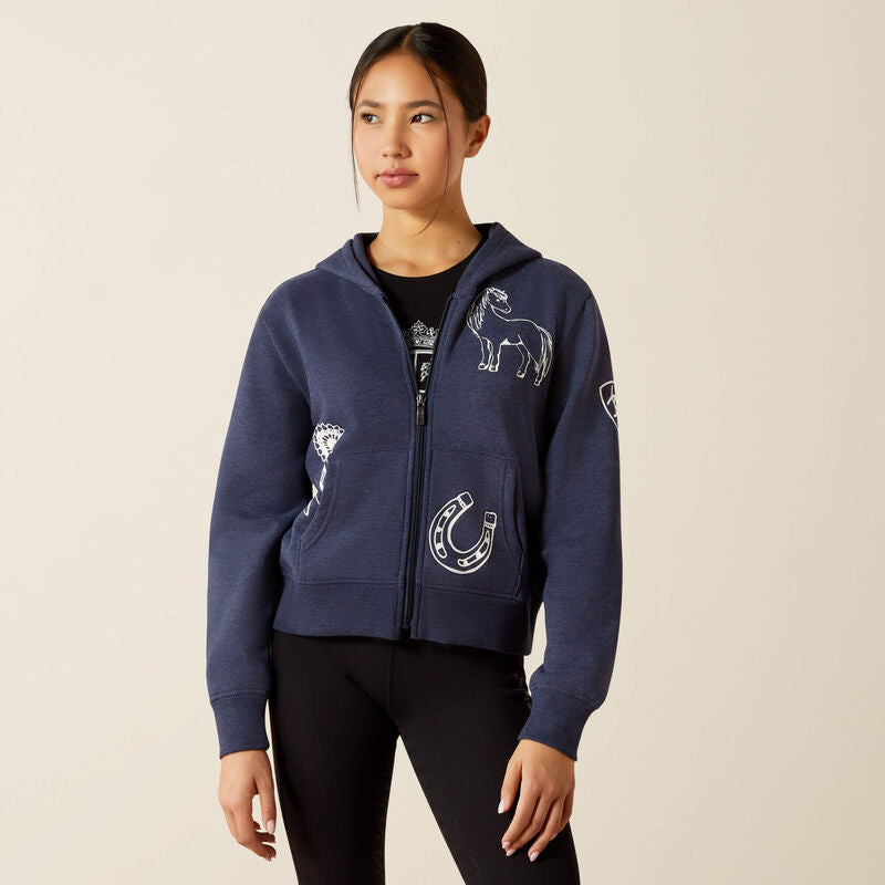 ARIAT® KIDS' SPIFFY FULL ZIP SWEATSHIRT