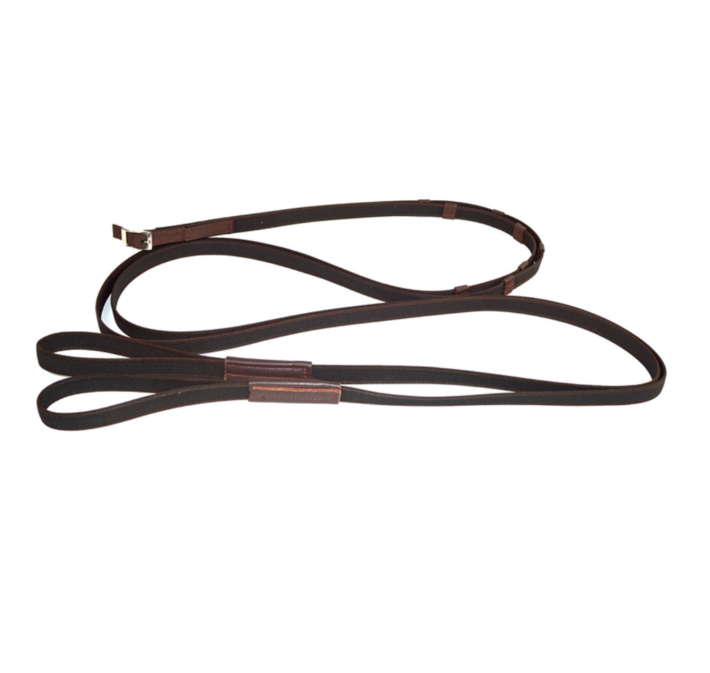 NUNN FINER SURE GRIP DRAW REINS WITH LOOPS