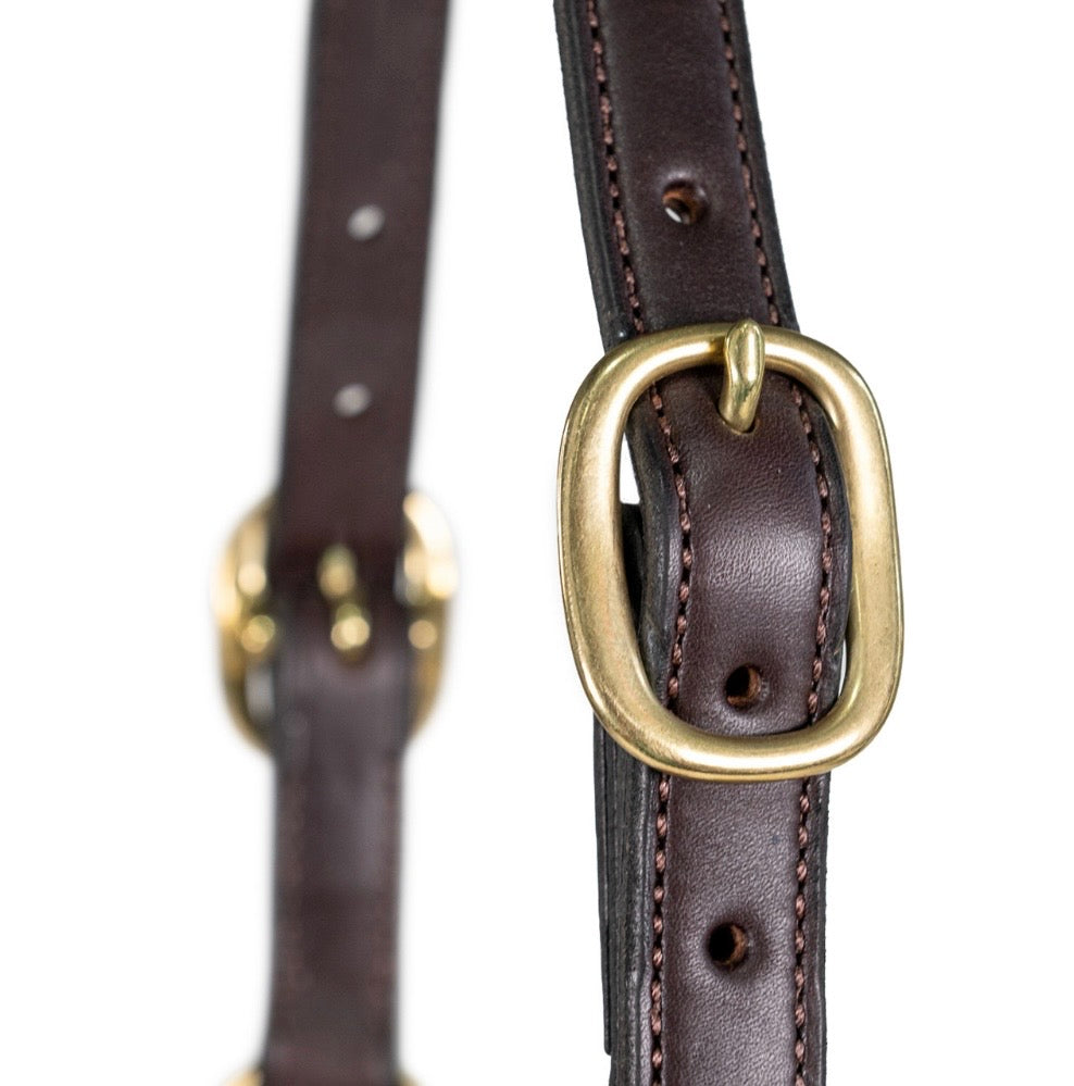 NUNN FINER TRIPLE STITCHED HALTER WITH ROLLED THROAT & SNAP