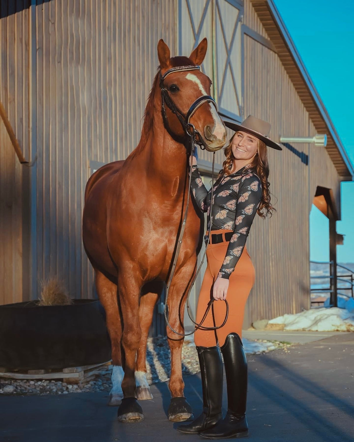 D. D. "Prints with Purpose" Long Sleeved Training Shirt - MONARCH BUTTERFLY CONSERVATION