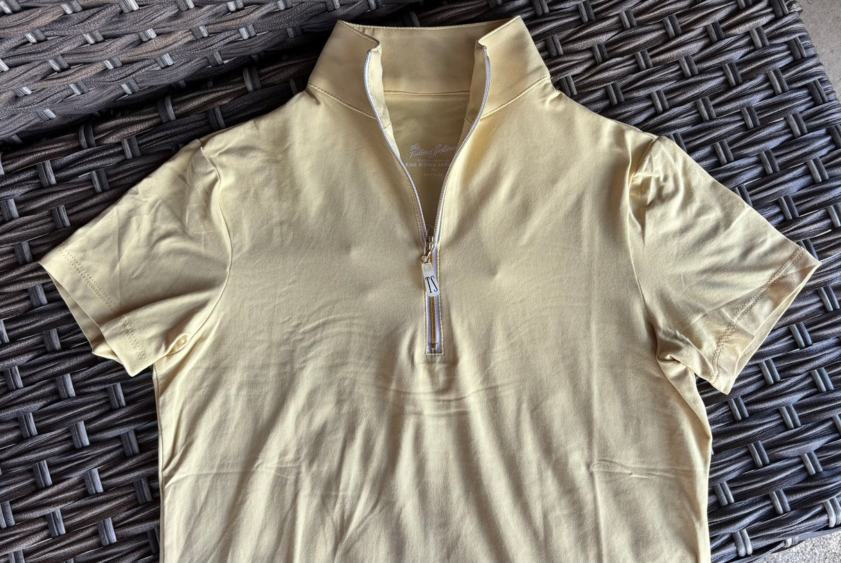 THE TAILORED SPORTSMAN ICE FIL SHORT SLEEVE ZIP TOP