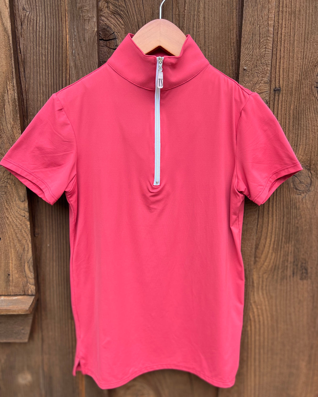 THE TAILORED SPORTSMAN ICE FIL SHORT SLEEVE ZIP TOP