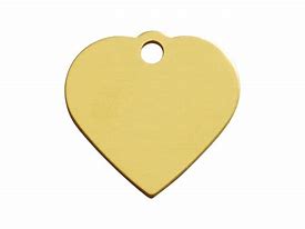 LARGE GOLD HEART TAG