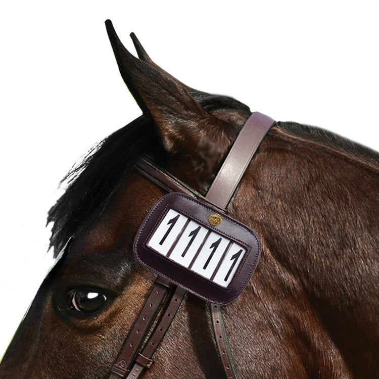 Leather Competition Number Holder