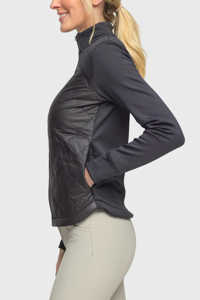KASTEL DENMARK QUILTED FRONT FULL ZIP JACKET