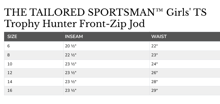 THE TAILORED SPORTSMAN GIRL'S JOD - TAN
