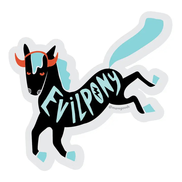 Evil Pony Sticker