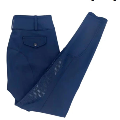 THE TAILORED SPORTSMAN LADIES TECHNO LIGHT WEIGHT MID RISE FRONT ZIP BOOT SOCK BREECH W/ SILICONE KP