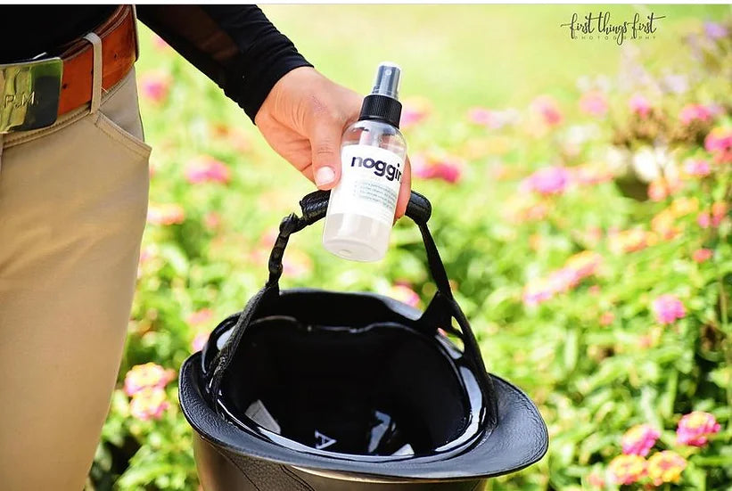 Noggin. A Fresh Helmet Spray & More BY THE UNFUSED EQUESTRIAN