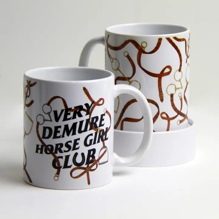 Very Demure Horse Girl Club Coffee Mug