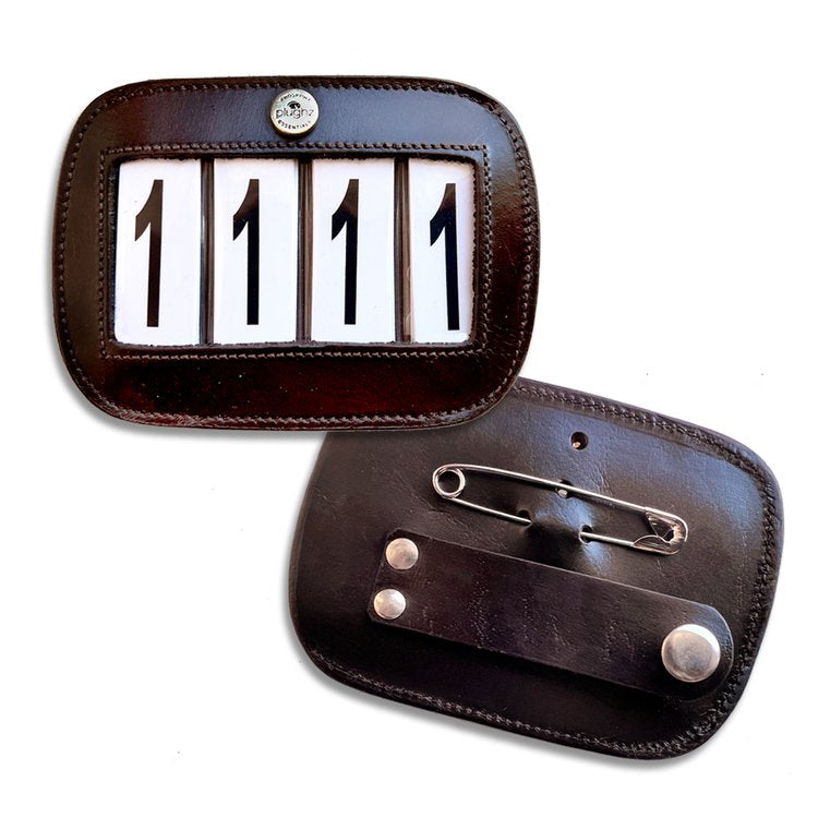 Leather Competition Number Holder