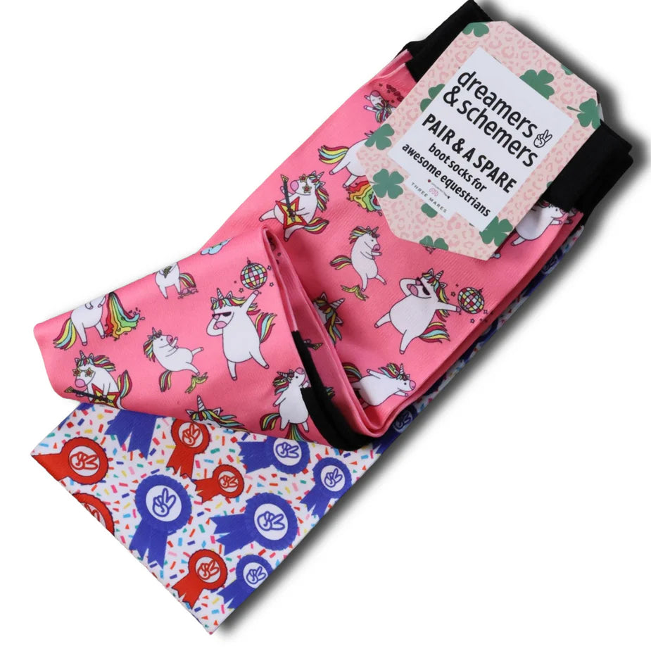 DREAMERS & SCHEMERS ORIGINAL BOOT SOCKS - PAIR & A SPARE