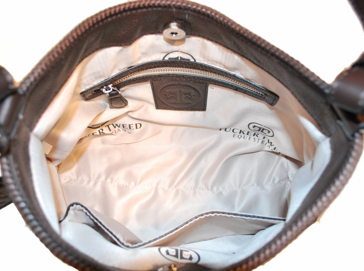 TUCKER TWEED: The Tweed Manor Tote: Hunter Jumper