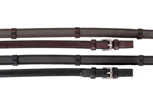 NUNN FINER SURE GRIP REINS W/STOPS