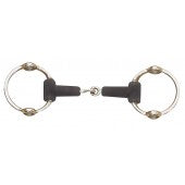 JOINTED RUBBER LOOP RING GAG BIT