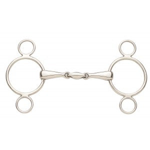 ELITE SOLID STAINLESS STEEL 2-RING GAG