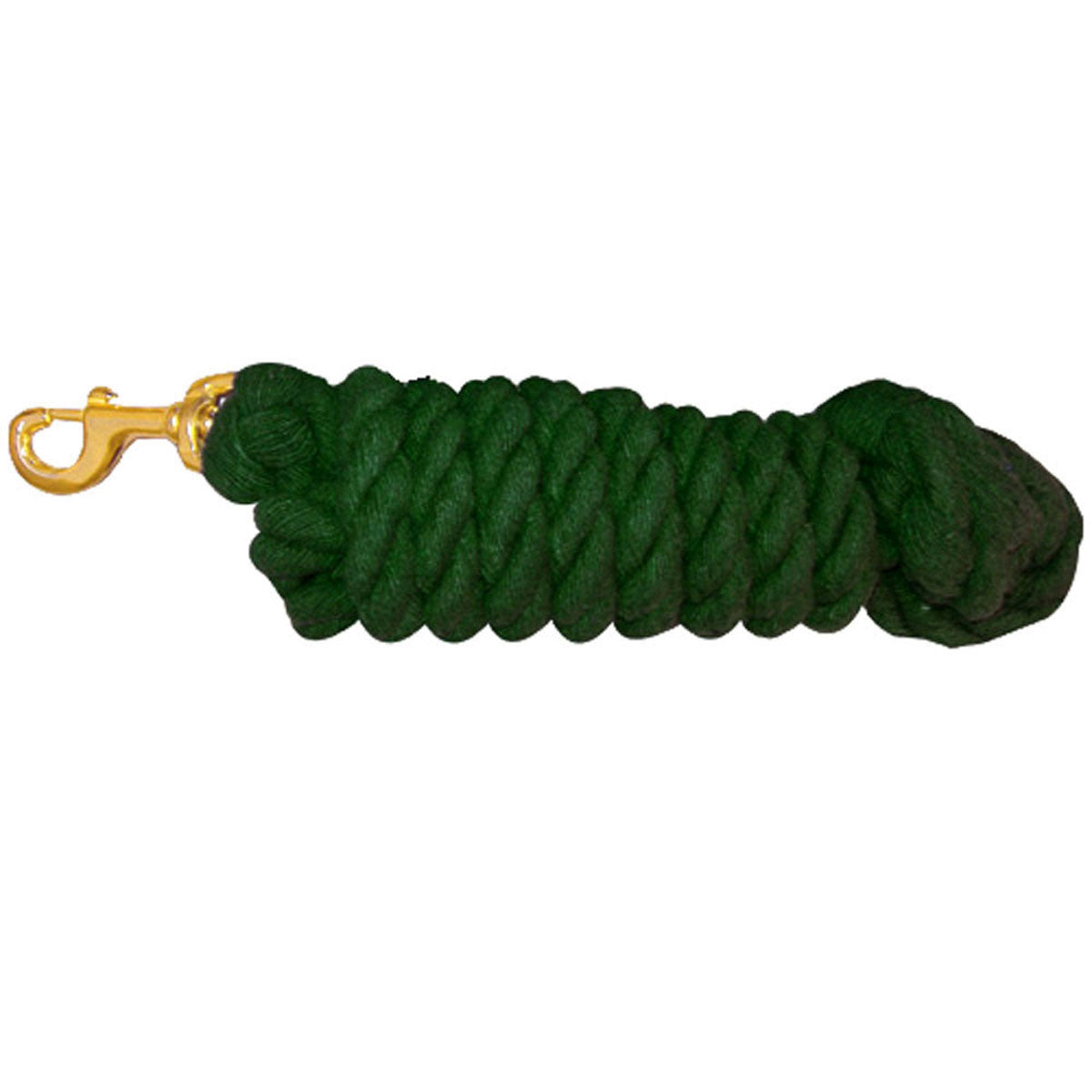 HEAVY DUTY COTTON LEAD ROPE W/ BRASS SNAP
