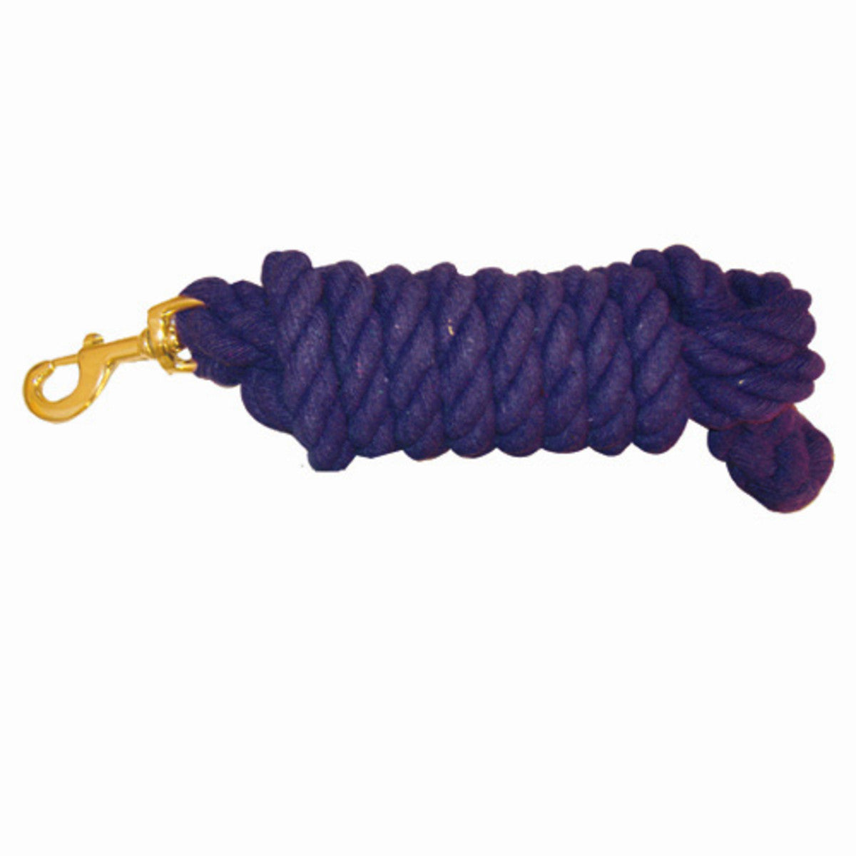 HEAVY DUTY COTTON LEAD ROPE W/ BRASS SNAP
