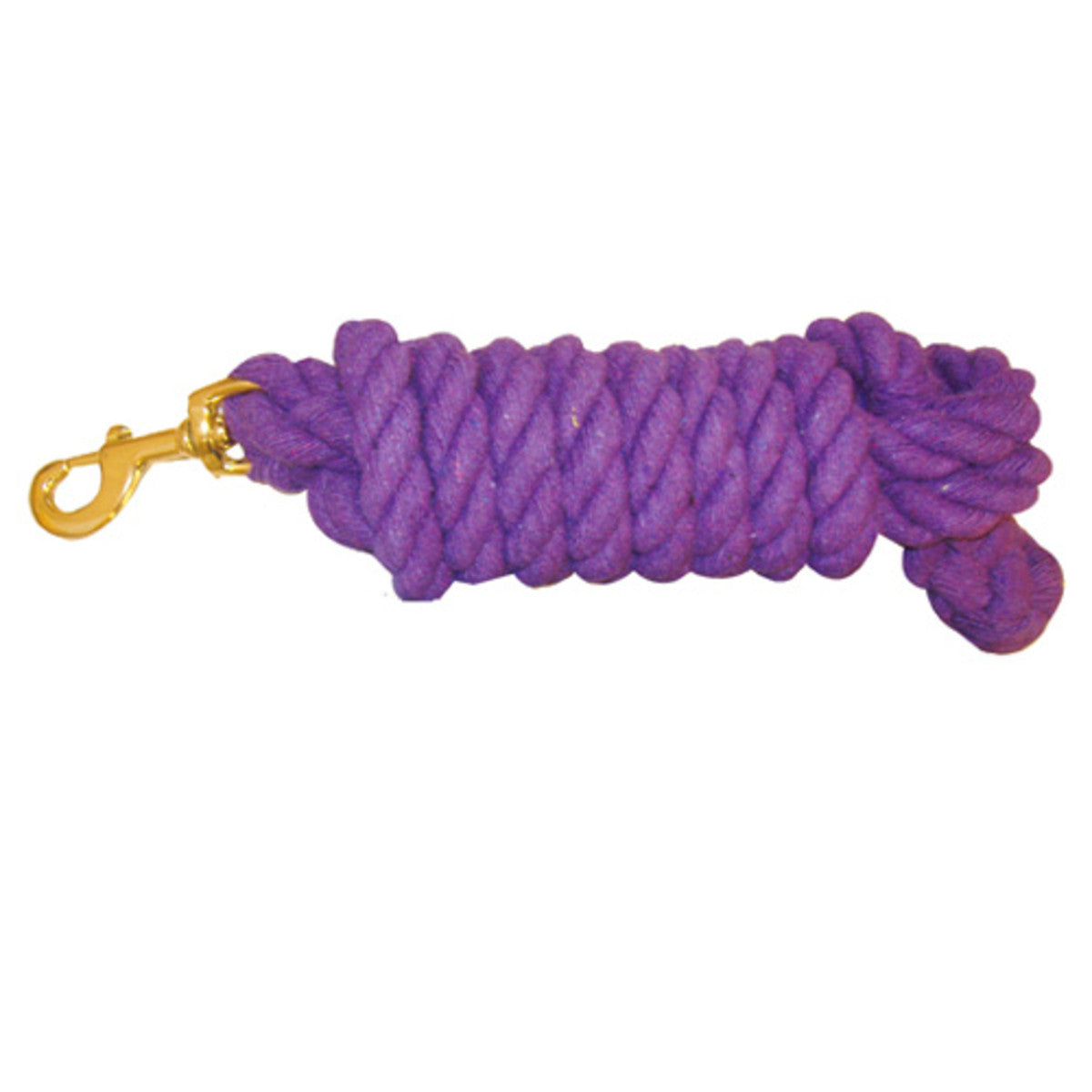 HEAVY DUTY COTTON LEAD ROPE W/ BRASS SNAP