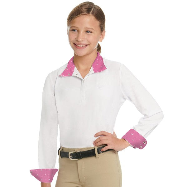 OVATION® ELLIE CHILD’S TECH SHOW SHIRT-LONG SLEEVE