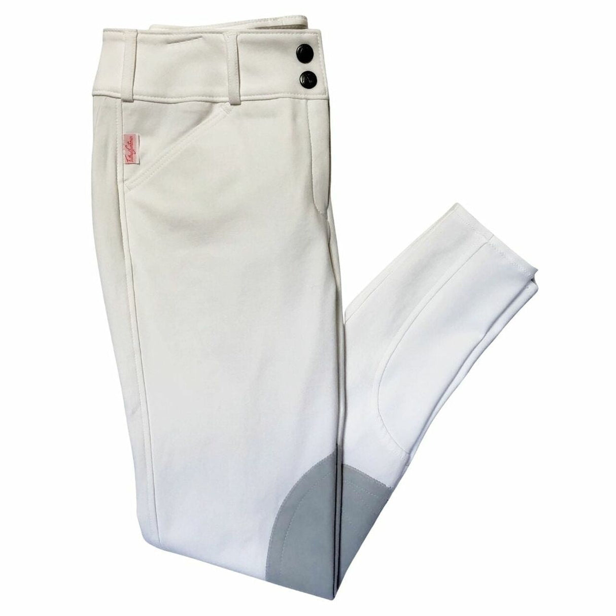 THE TAILORED SPORTSMAN LOW RISE FRONT ZIP BOOT SOCK BREECH - WHITE