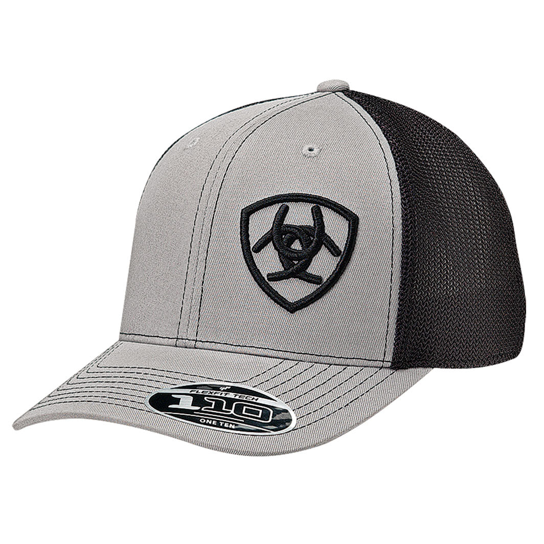 ARIAT® MEN'S FLEXFIT 110 CAP - GREY