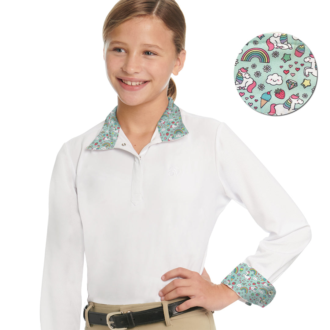 OVATION® ELLIE CHILD’S TECH SHOW SHIRT-LONG SLEEVE