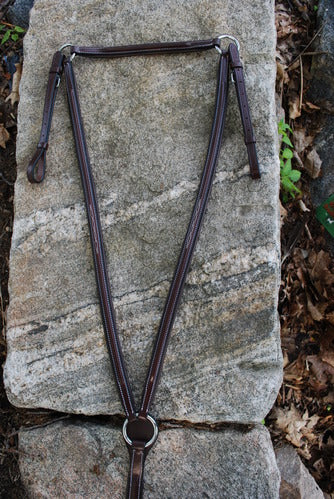 BLACK OAK PADDED ROUND RAISED BREASTPLATE